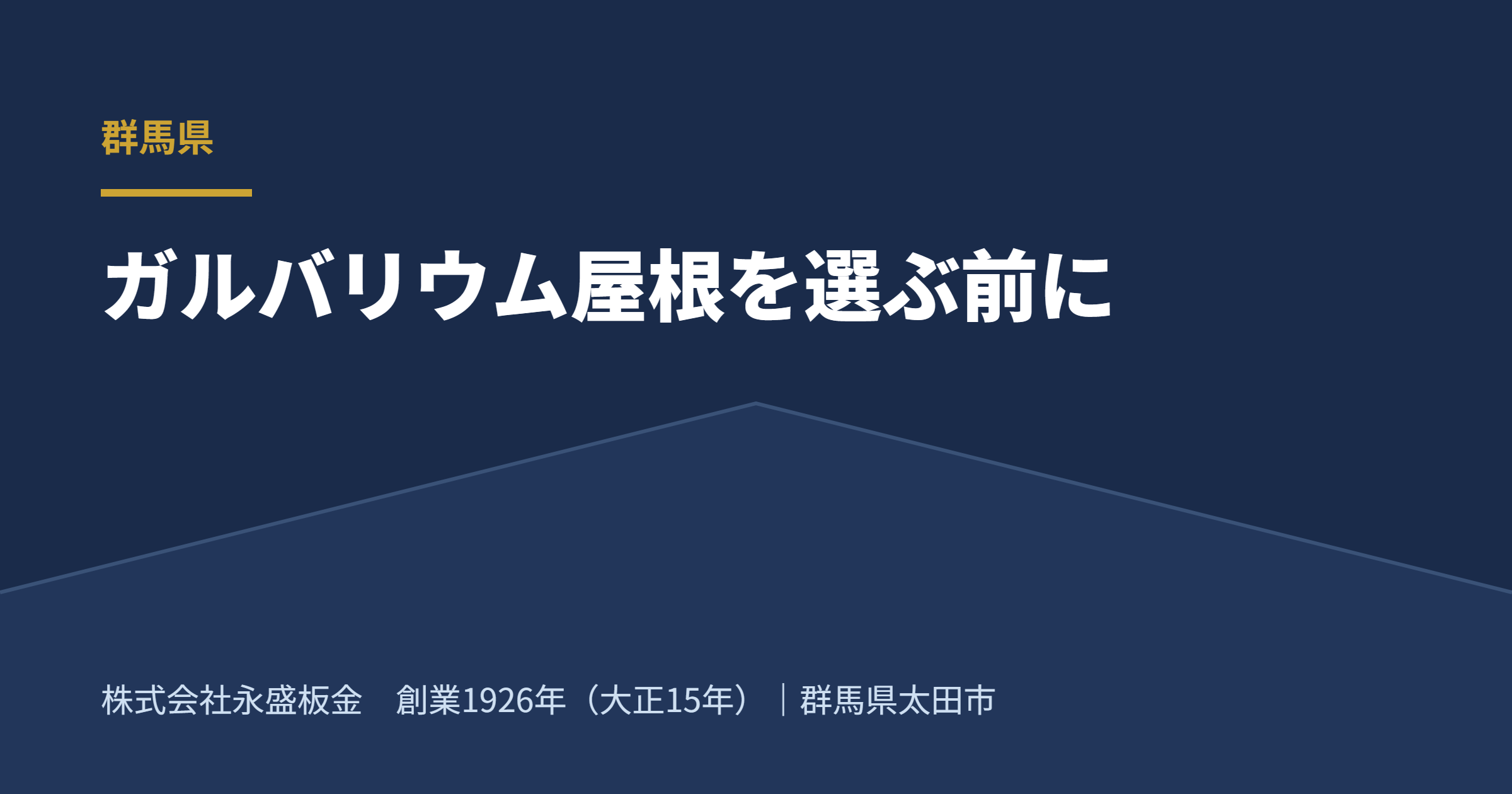 ガルバリウム鋼板屋根 群馬 イメージ図