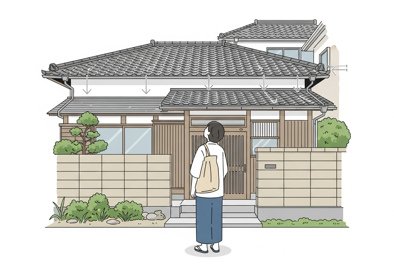 地上から確認できる屋根の状態チェックポイント